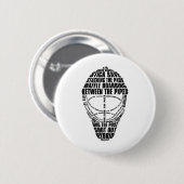 Hockey Goalie Mask Tygraphy Button (Vorne & Hinten)