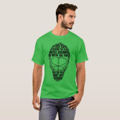 Hockey Goalie Mask Word Art T-Shirt (Vorne ganz)