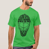 Hockey Goalie Mask Word Art T-Shirt (Vorderseite)