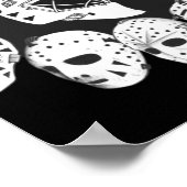 Hockey Goalie Maske Evolution Erbe Vintagen Modus Poster (Ecke)