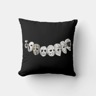 Hockey Goalie Maske Evolution Retro Vintager alter Kissen