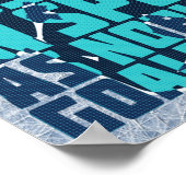 Hockey Goalie Noble Zitat Poster (Ecke)