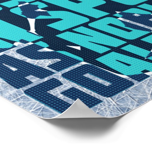 Hockey Goalie Noble Zitat Poster (Ecke)