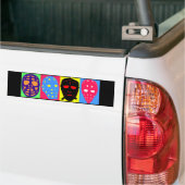 Hockey Goalie Pop Kunstmasken Autoaufkleber (Auf Lkw)