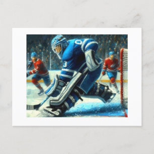 Hockey Goalie, Postkarte