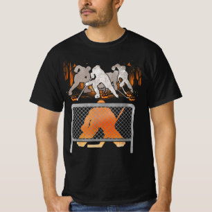 Hockey Goalie Pumpkin Halloween Eishockey Player T-Shirt