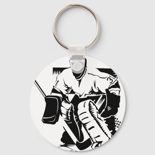 Hockey Goalie Schlüsselanhänger (Vorderseite)