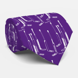 Hockey Goalie Sticks Lila Krawatte