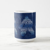 Hockey Goalie Text Art Tasse (Mittel)