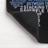 Hockey Goalie Text Mousepad (Ecke)