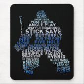 Hockey Goalie Text Mousepad (Vorne)