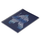 Hockey Goalie Typografy Notebook Notizblock (Linke Seite)
