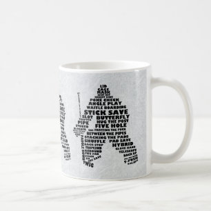 Hockey Goalie Typografy Tasse
