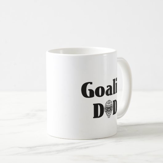 Hockey Goalie Vater Kaffeetasse (VorderseiteRechts)