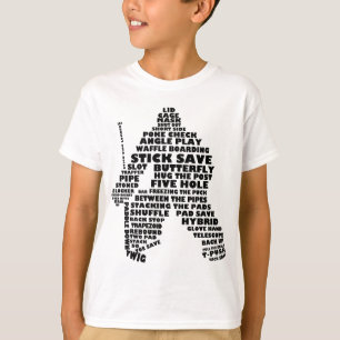 Hockey Goalie Word Art Children's T - Shirt