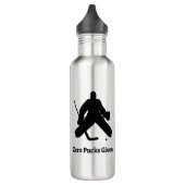Hockey Goalie Zero Pucks gegeben Edelstahlflasche (Links)
