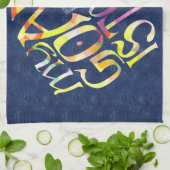 Hockey Goalie Zitat Word Art Geschirrtuch (Gefaltet)