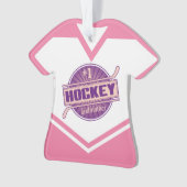 Hockey Godmutter Name & Number Jersey Ornament (Vorderseite)