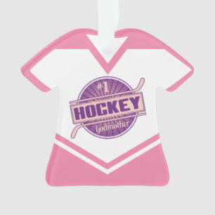Hockey Godmutter Name & Number Jersey Ornament