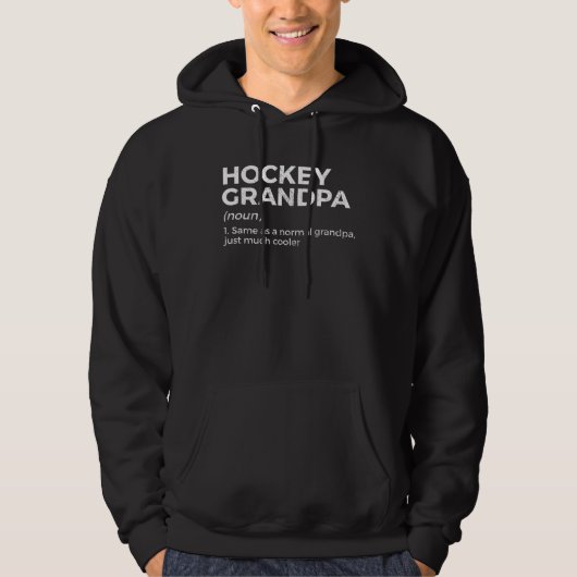 Hockey Grandpa Definition Hoodie (Vorderseite)