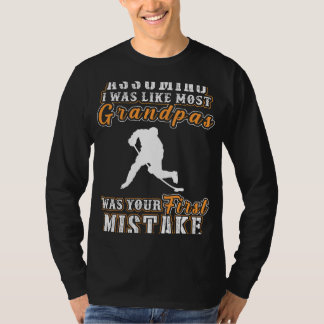 Hockey: Grandpas Ice Rink Laughs - Funny T-Shirt f
