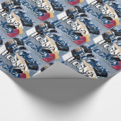 Hockey Graphics Art Geschenkpapier (Ecke)