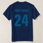 Hockey Großer T - Shirt mit Name & Nummer (Design Rückseite)