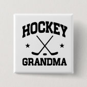 Hockey-Großmutter Button (Vorderseite)