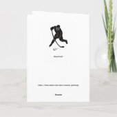 Hockey Grußkarte Breakaway Geburtstag! Karte (Rückseite)