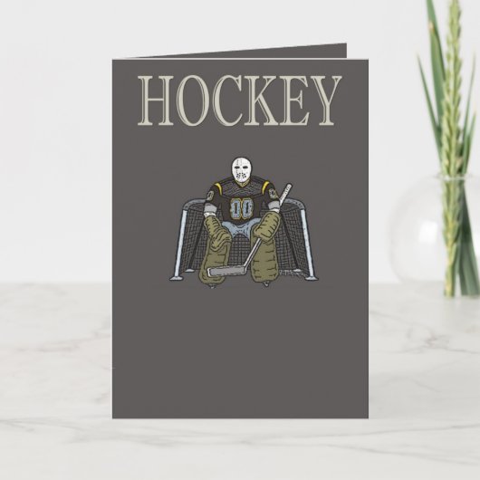 Hockey-Grußkarte Karte (Vorderseite)
