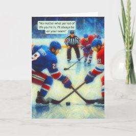 Hockey Grußkarte - "Teammates for Life" Karte