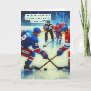 Hockey Grußkarte - "Teammates for Life" Karte