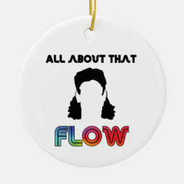 Hockey Hair rund um diesen Fluss Keramik Ornament
