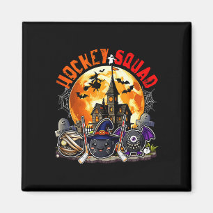 Hockey-Halloween-Truppe drei Horror-Ausrüstung Magnet