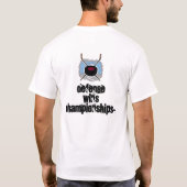 Hockey HANDLUNG gegen VERTEIDIGUNG T-Shirt (Rückseite)