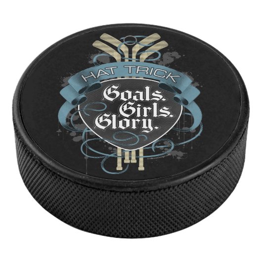 (Hockey Hat Trick) Goals Girls Glory Eishockey Puck (3/4)