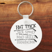 Hockey Hat Trick Schlüsselanhänger (Vorderseite)