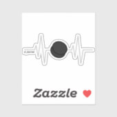Hockey Heartbeat Aufkleber (Blatt)