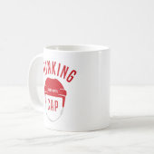 Hockey Helmet Thinking Cap Kaffeetasse (Vorderseite Links)