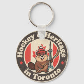 Hockey & Heritage_ Toronto Retro Canadian Schlüsselanhänger (Rückseite)