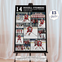 Hockey-High-School-Abschlussklasse 13 Foto-Collage