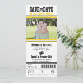 Hockey-Hochzeit Sichern Sie das Datum Save The Date (Stehend Vorderseite)