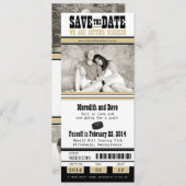 Hockey-Hochzeit Sichern Sie das Datum Save The Date (Vorne/Hinten)