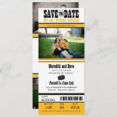 Hockey-Hochzeit Sichern Sie das Datum Save The Date (Vorne/Hinten)