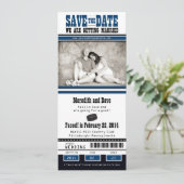 Hockey-Hochzeit Sichern Sie das Datum Save The Date (Stehend Vorderseite)