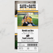 Hockey-Hochzeit Sichern Sie das Datum Save The Date (Vorne/Hinten)