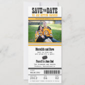 Hockey-Hochzeit Sichern Sie das Datum Save The Date (Vorderseite)