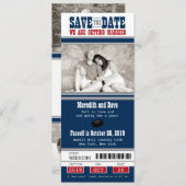 Hockey-Hochzeit Sichern Sie das Datum Save The Date (Vorne/Hinten)