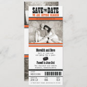 Hockey-Hochzeit Sichern Sie das Datum Save The Date (Vorne/Hinten)