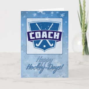 Hockey-Hockey-Holiday-Card - Weihnachtskarte Feiertagskarte